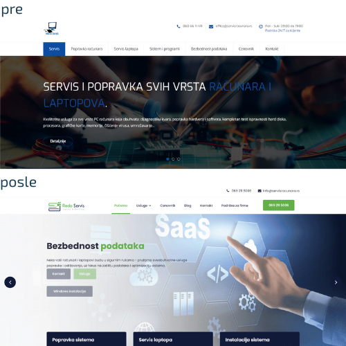 Pre i posle servisracunara.rs